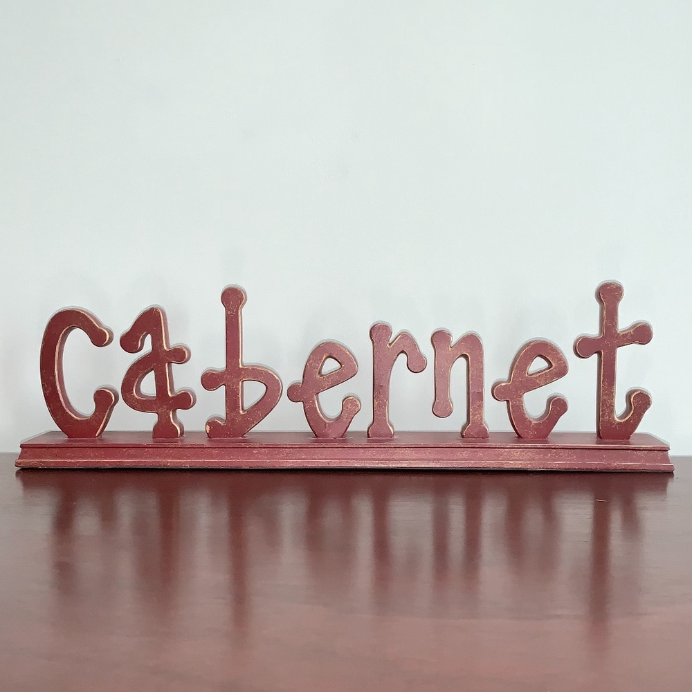 Home Decor - Cabernet Decoration 18" long Red/Wine